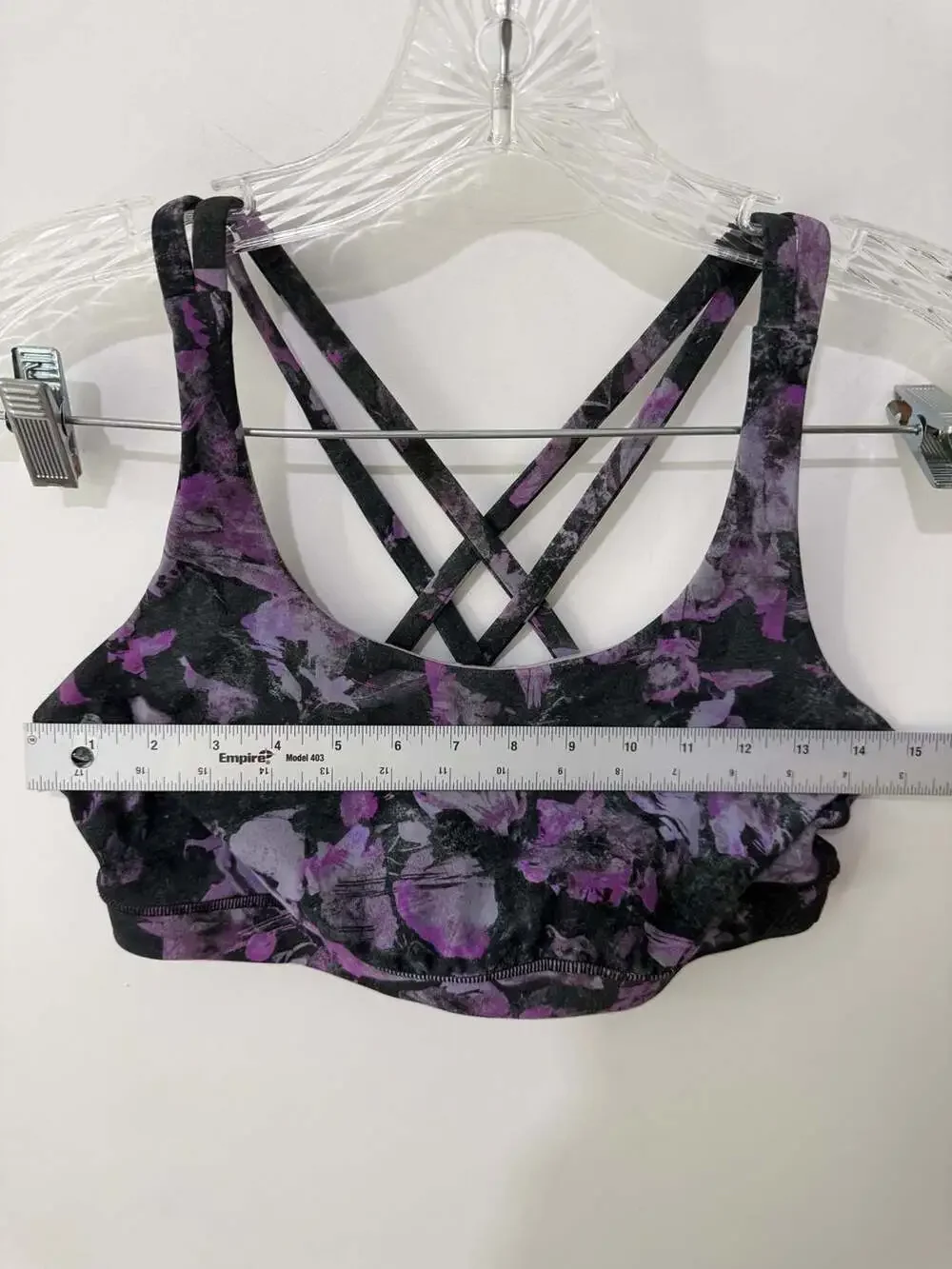 Lululemon Energy Bra Floral Shift Multi Purple Size 10